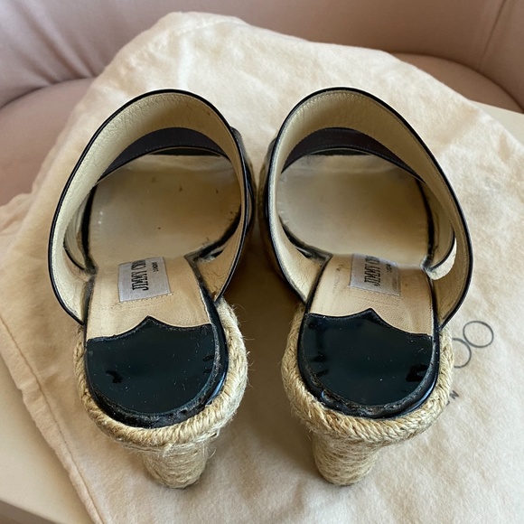 Jimmy Choo Black Patent Leather Sandal - Picture 5 of 11